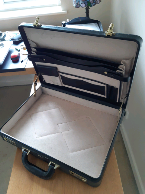 antler leather briefcase